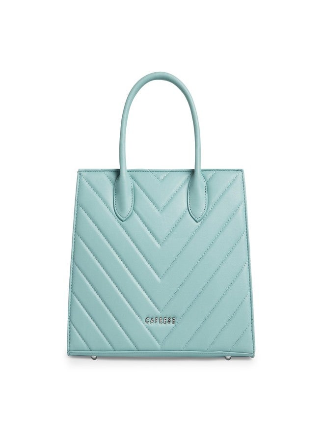 كابريس حقيبة كابريس ريكو متوسطة الحجم للنساء بحزام قابل للتعديل والفصل | حقيبة متعددة الاستخدامات للكتف، والحمل على الكتف، والحمل باليد للعمل، والسفر، والاستخدام اليومي مع جيوب متعددة (أزرق فاتح) - Image 1